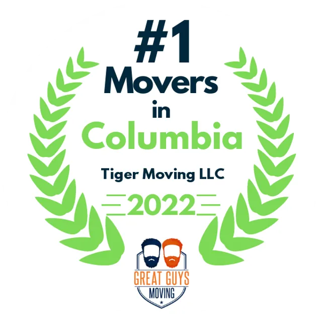 #1 Ranked Movers in Columbia, MO 2022 award