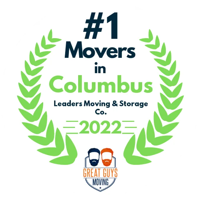 #1 Ranked Movers in Columbus, OH 2022 award