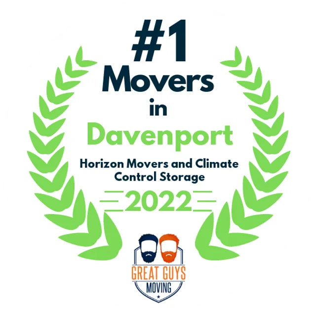 #1 Ranked Movers in Cedar Rapids, IA 2022 award