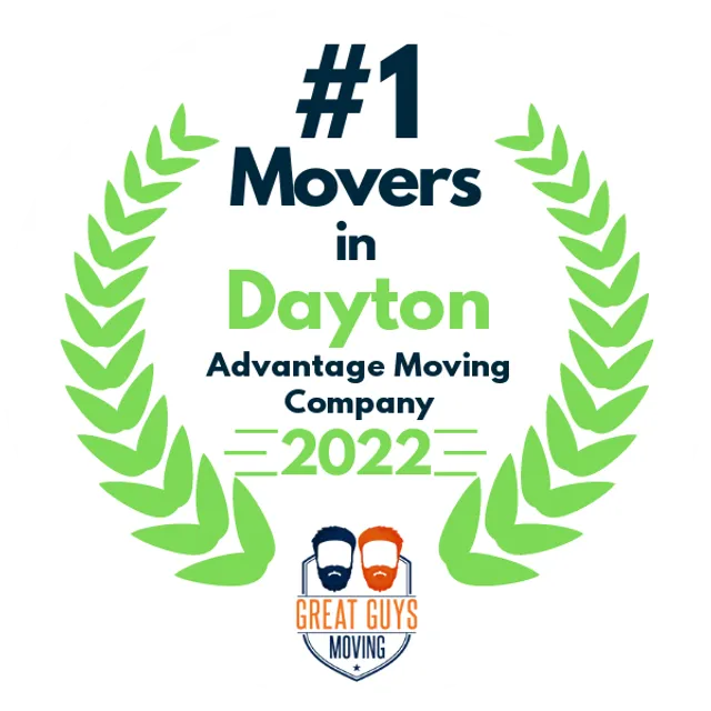 #1 Ranked Movers in Dayton, OH 2022 award