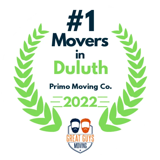 #1 Ranked Movers in Duluth, MN 2022 award