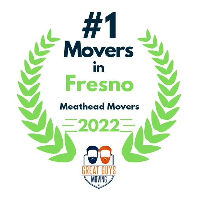 #1 Ranked Movers in Fresno, CA 2022 award