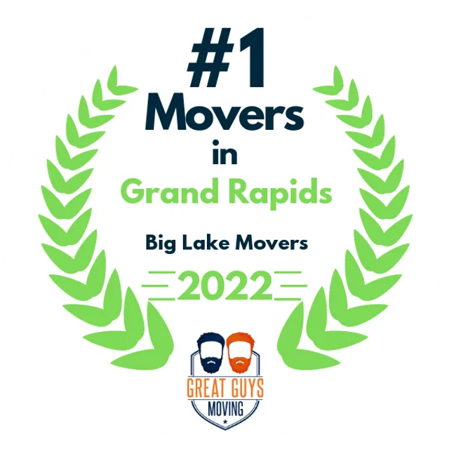 #1 Ranked Movers in Grand Rapids, MI 2022 award