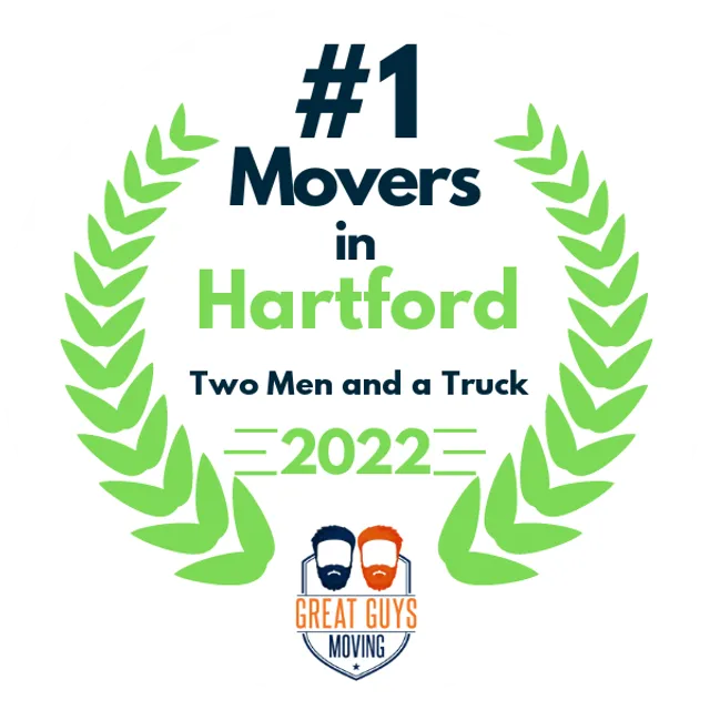 #1 Ranked Movers in New Haven, CT 2022 award