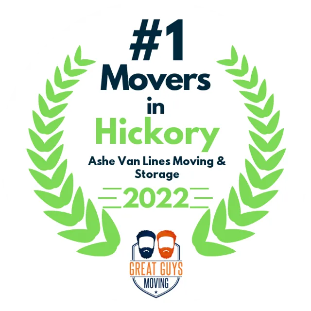 #1 Ranked Movers in Gastonia, NC 2022 award