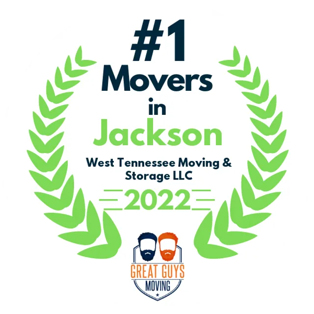 #1 Ranked Movers in Jackson, TN 2022 award