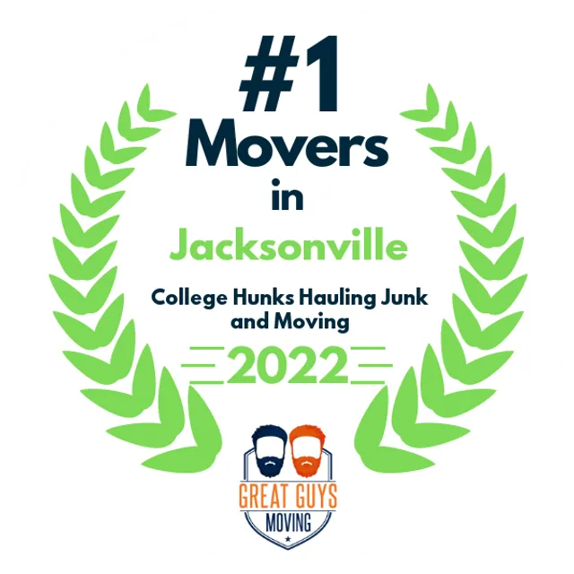 #1 Ranked Movers in Jacksonville, FL 2022 award