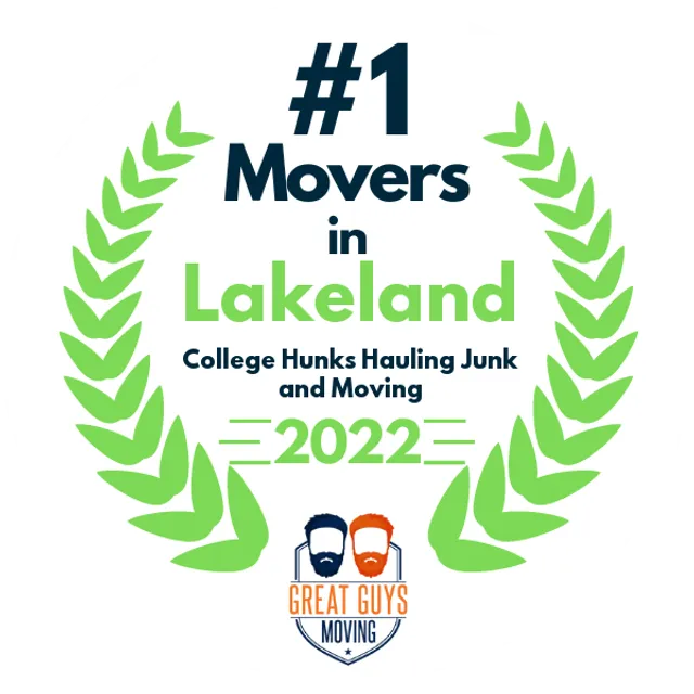 #1 Ranked Movers in Lakeland, FL 2022 award