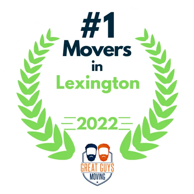 #1 Ranked Movers in Lexington, KY 2022 award