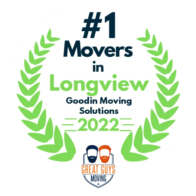 #1 Ranked Movers in Tyler, TX 2022 award