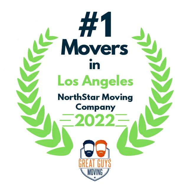 #1 Ranked Movers in Los Angeles, CA 2022 award