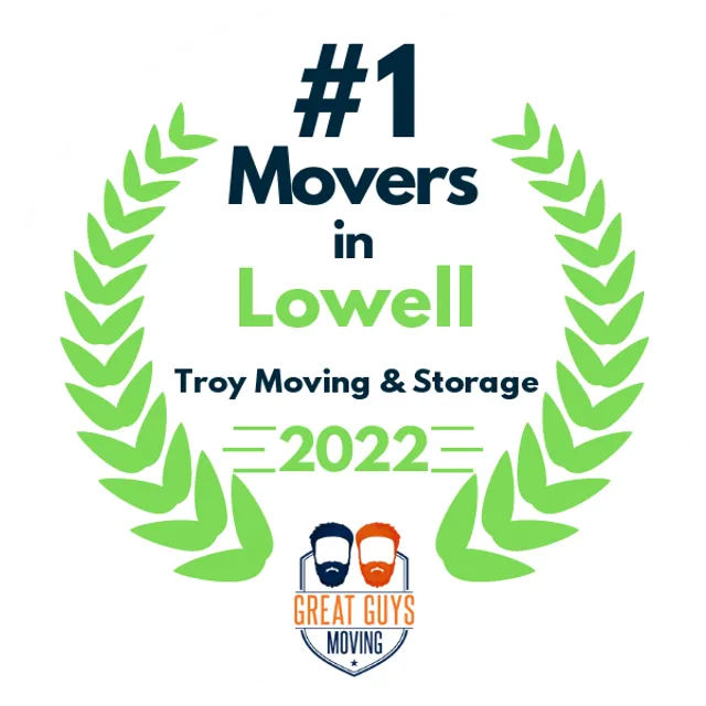 #1 Ranked Movers in Worcester, MA 2022 award