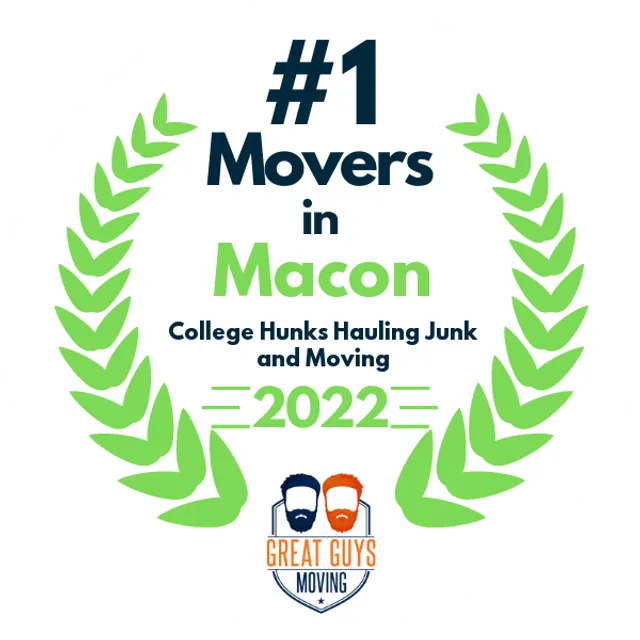 #1 Ranked Movers in Macon, GA 2022 award