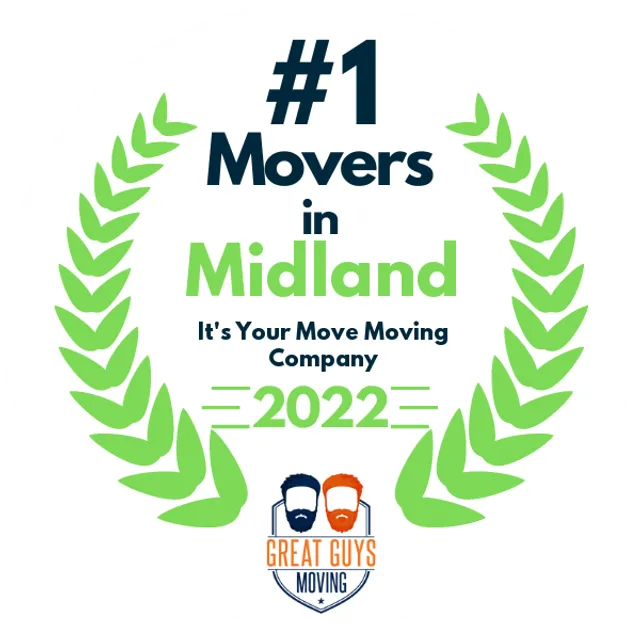 #1 Ranked Movers in Midland, TX 2022 award