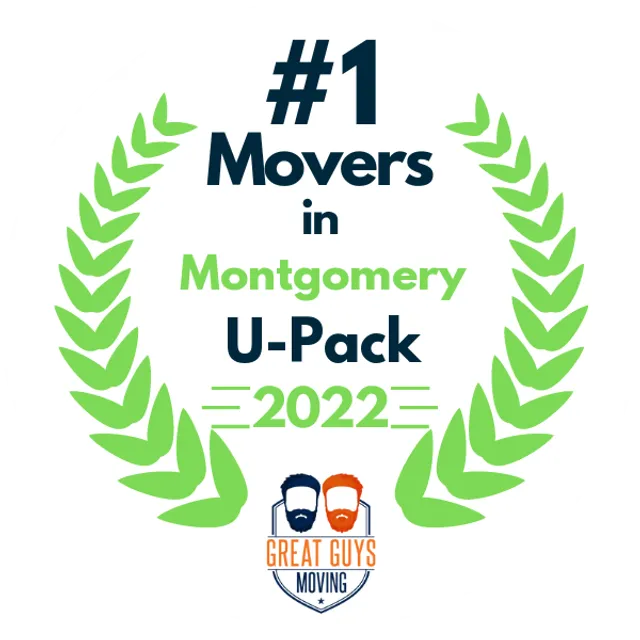 #1 Ranked Movers in Montgomery, AL 2022 award