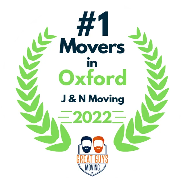 #1 Ranked Movers in Oxford, MS 2022 award