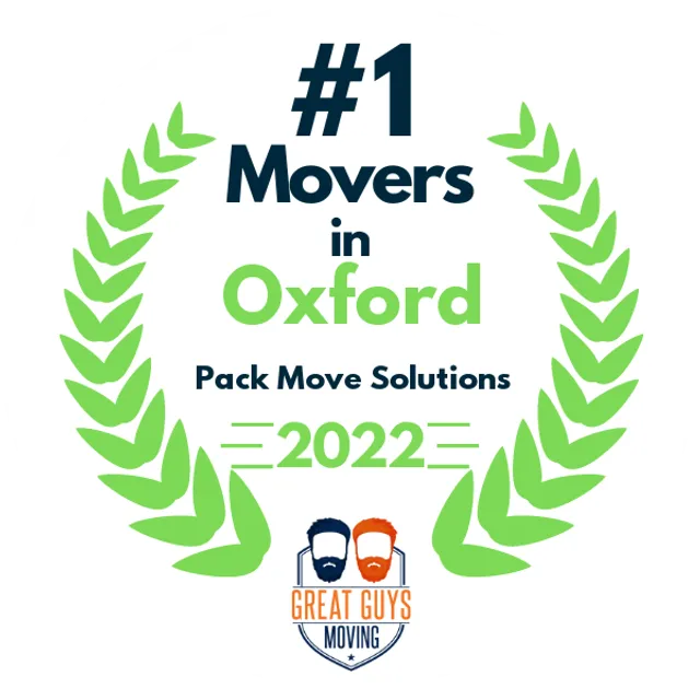 #1 Ranked Movers in Oxford, MS 2022 award