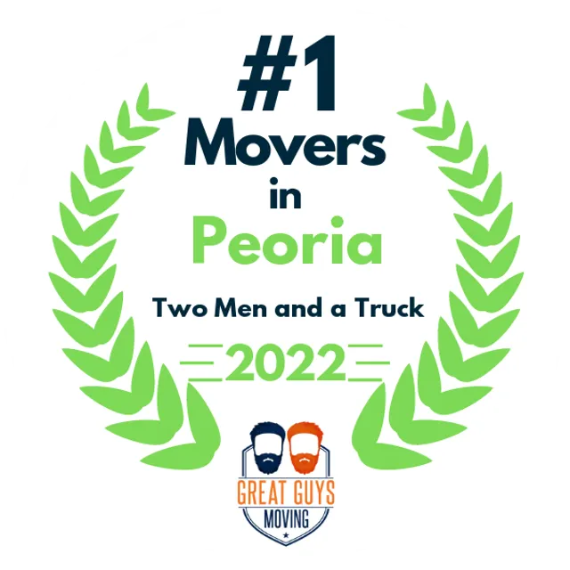 #1 Ranked Movers in Peoria, AZ 2022 award