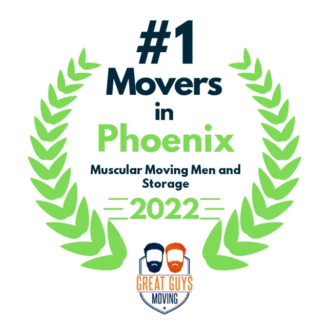 #1 Ranked Movers in Phoenix, AZ 2022 award