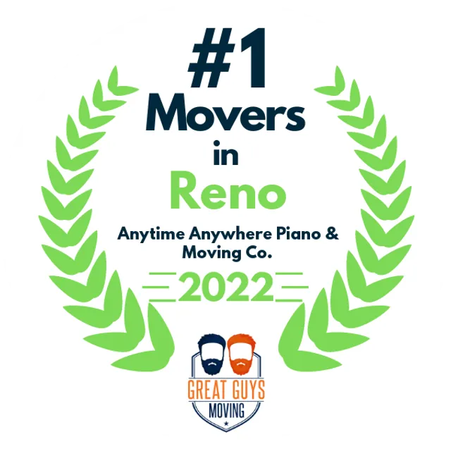 #1 Ranked Movers in Reno, NV 2022 award