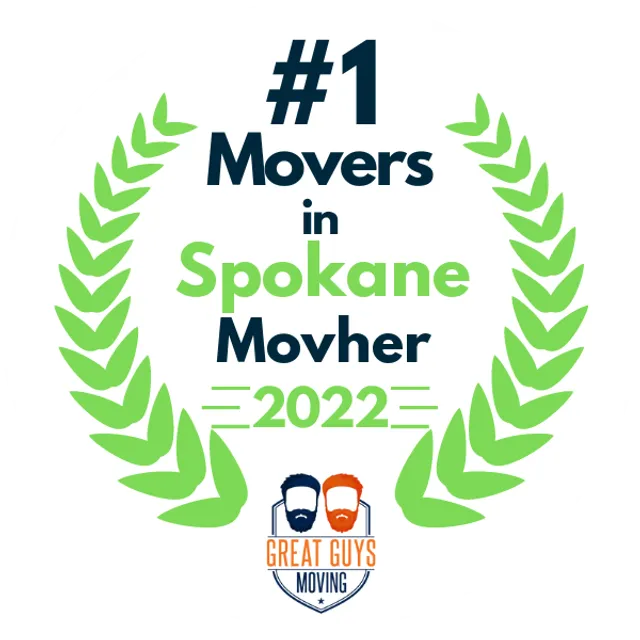 #1 Ranked Movers in Spokane, WA 2022 award