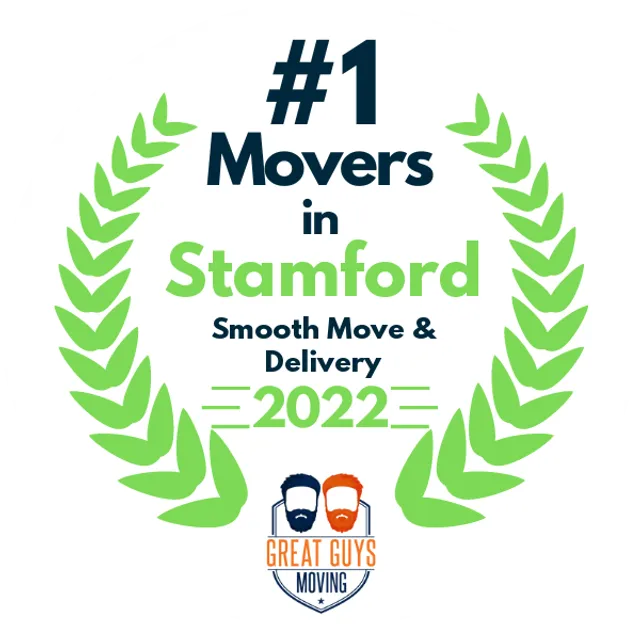 #1 Ranked Movers in Stamford, CT 2022 award