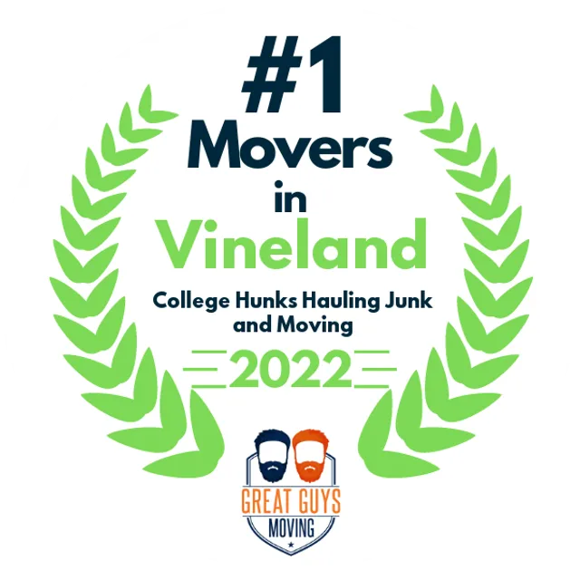 #1 Ranked Movers in Vineland, NJ 2022 award