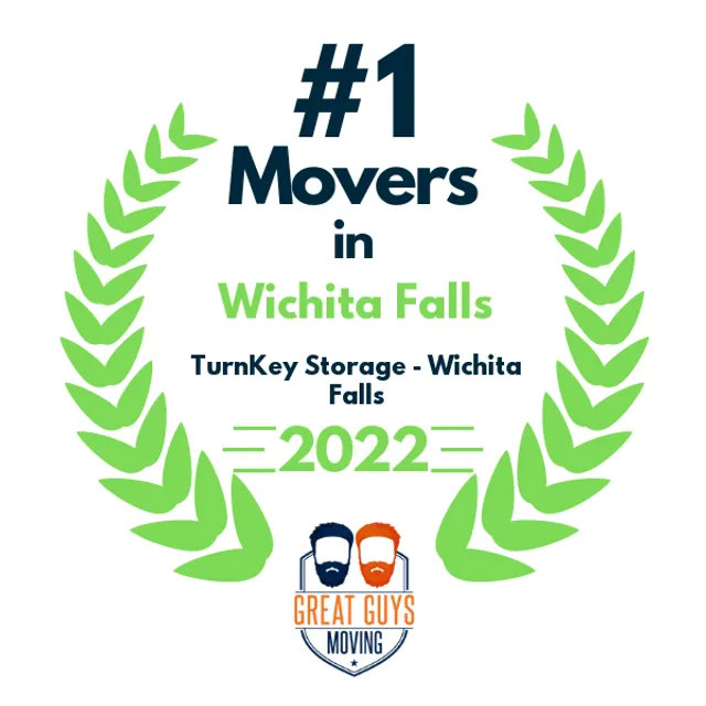 #1 Ranked Movers in Wichita Falls, TX 2022 award