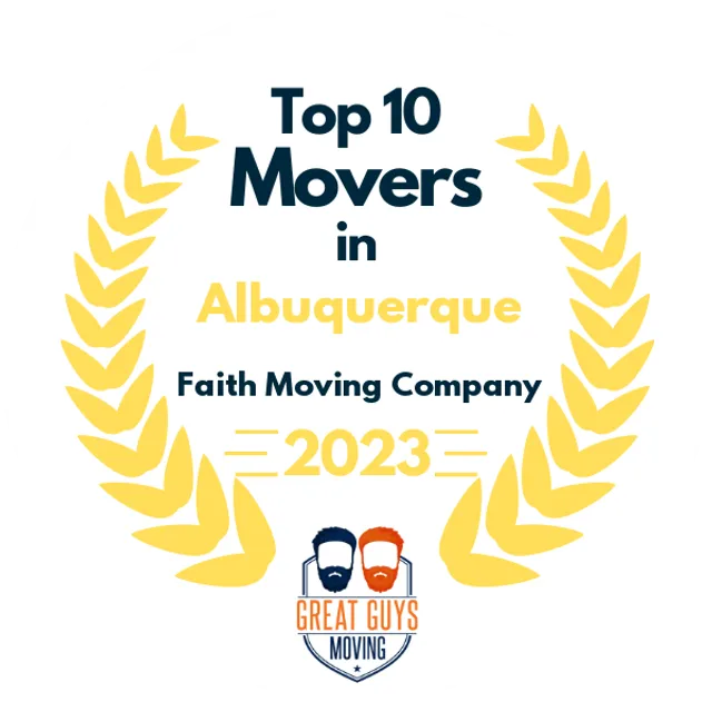 Top 10 Movers in Albuquerque, NM 2023 award