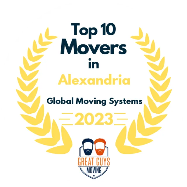 Top 10 Movers in Alexandria, VA 2023 award