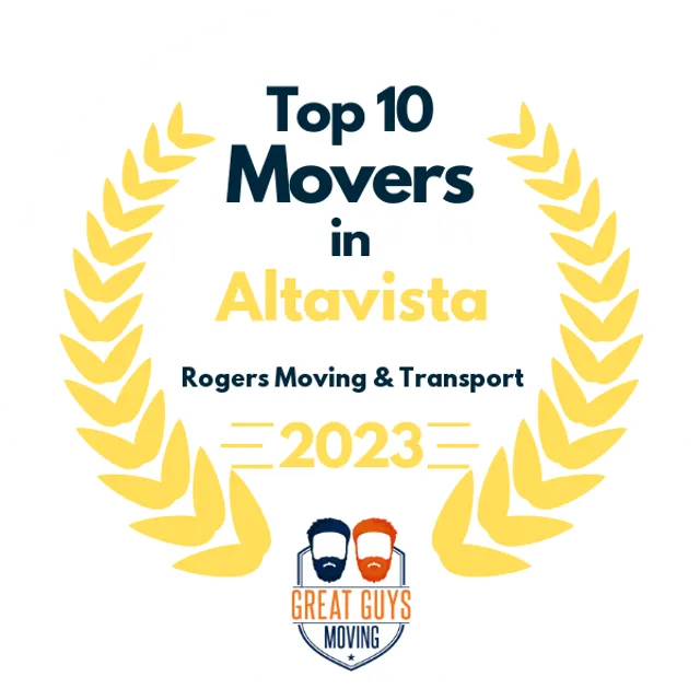 Top 10 Movers in Lynchburg, VA 2023 award