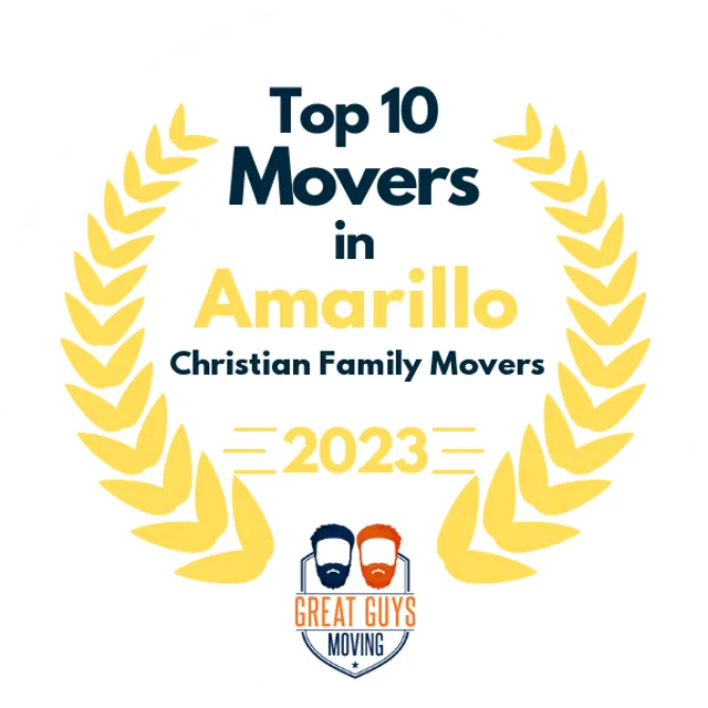 Top 10 Movers in Amarillo, TX 2023 award