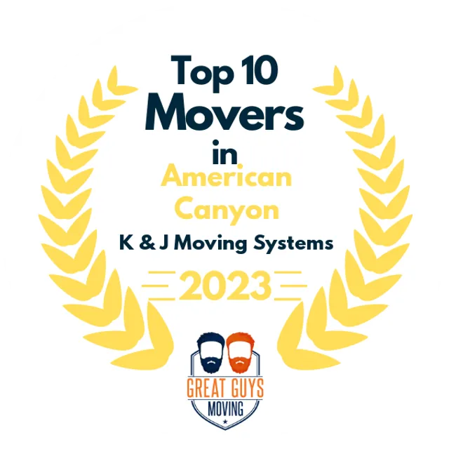 Top 10 Movers in Vallejo, CA 2023 award