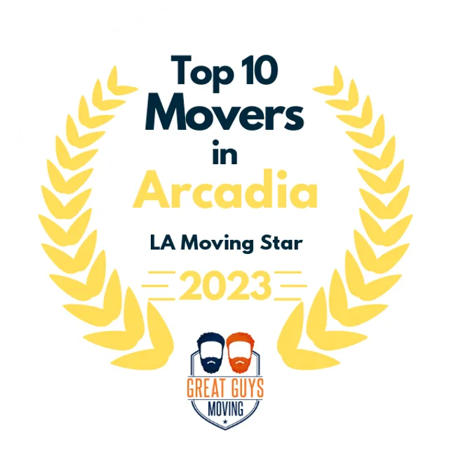 Top 10 Movers in Los Angeles, CA 2023 award