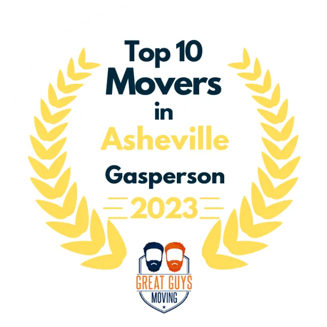 Top 10 Movers in Asheville, NC 2023 award