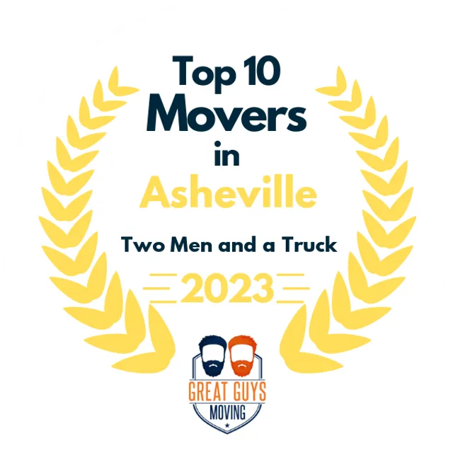 Top 10 Movers in Asheville, NC 2023 award