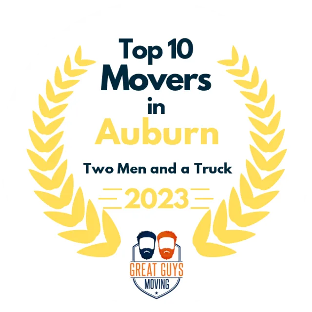 Top 10 Movers in Montgomery, AL 2023 award