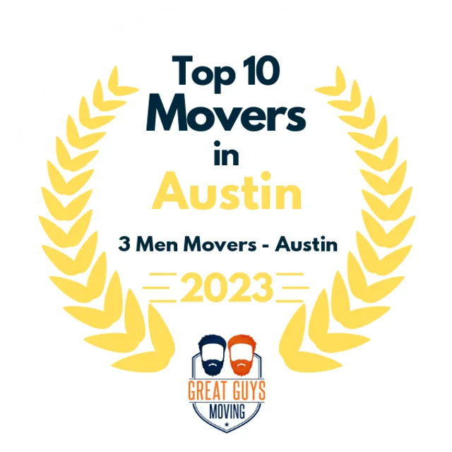 Top 10 Movers in Austin, TX 2023 award