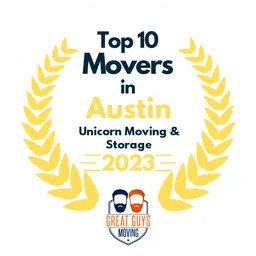 top 10 ranked movers in austin 2023 unicorn moving storage image