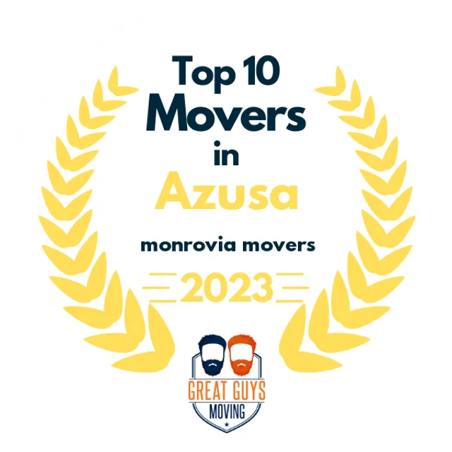 Top 10 Movers in Anaheim, CA 2023 award