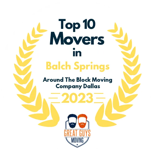 Top 10 Movers in Dallas, TX 2023 award