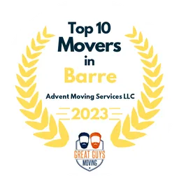 top 10 ranked movers in barre 2023 advent moving services llc image