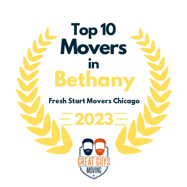 Top 10 Movers in Chicago, IL 2023 award