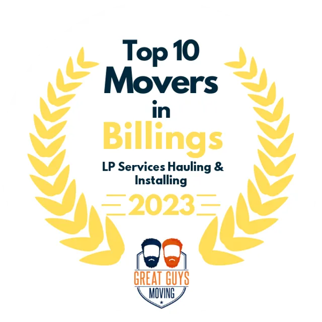 Top 10 Movers in Billings, MT 2023 award