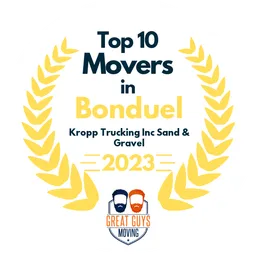 top 10 ranked movers in bonduel 2023 kropp trucking inc sand gravel image