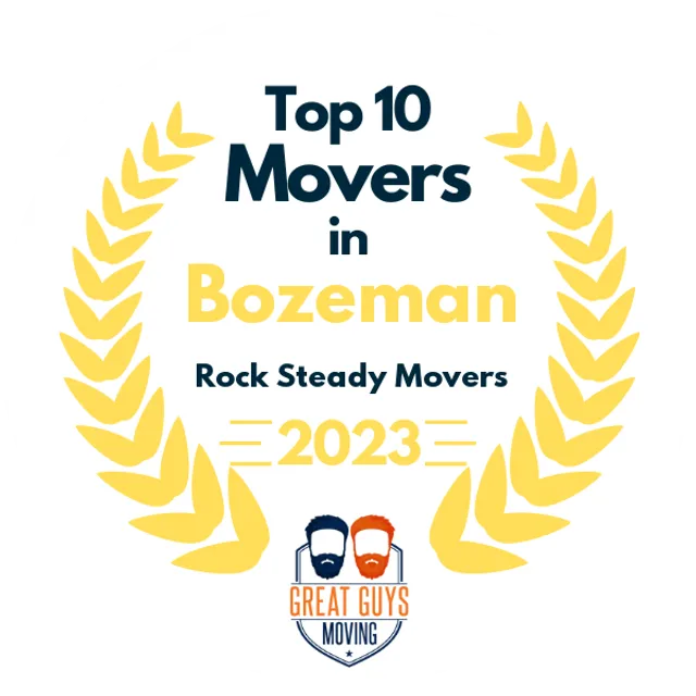 Top 10 Movers in Bozeman, MT 2023 award