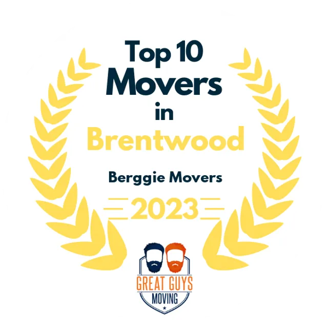 Top 10 Movers in Roseville, CA 2023 award