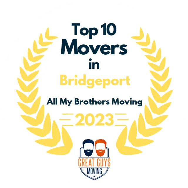 Top 10 Movers in Bridgeport, CT 2023 award