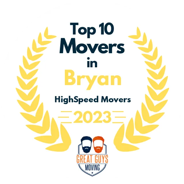 Top 10 Movers in College Station, TX 2023 award