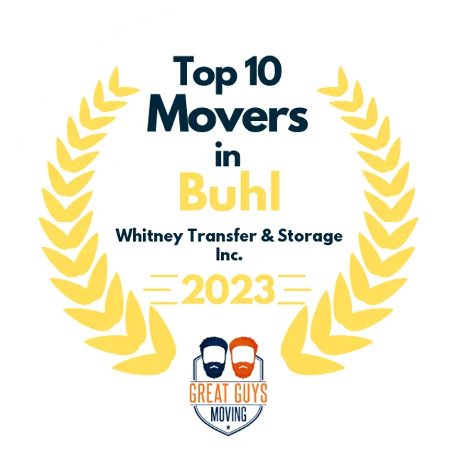 Top 10 Movers in Gooding, ID 2023 award